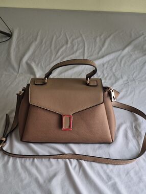 Jolene Couture Taupe Top-Handle Crossbody Bag - Elegant Women's Satchel